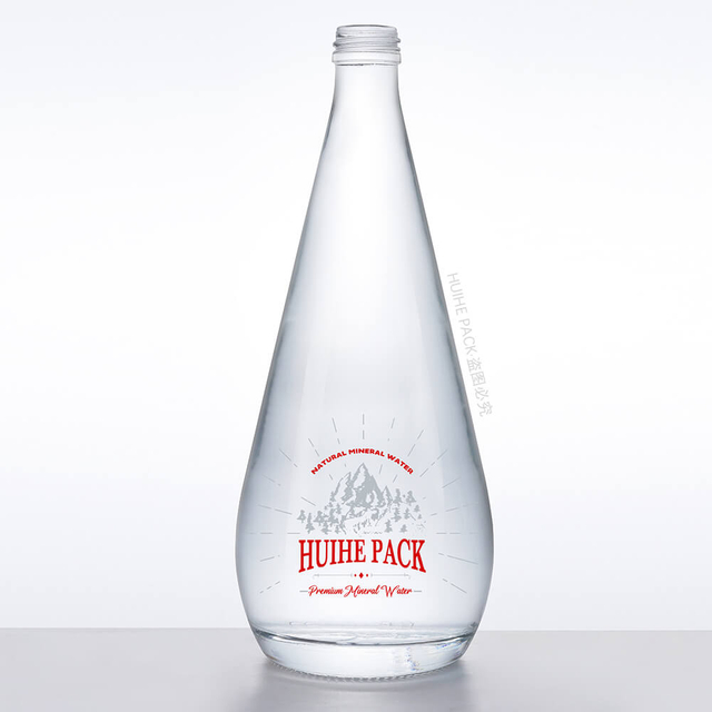 Bouteille d'eau minérale en verre transparent de qualité supérieure de 775 ml, en vrac