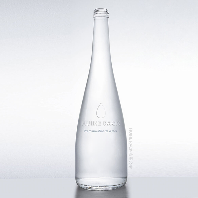Bouteille d'eau en verre silex transparent de 900 ml, vente en gros 