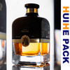 Bouteille de whisky carr&eacute;e en verre de conception noire mate de 500 ml 700 ml