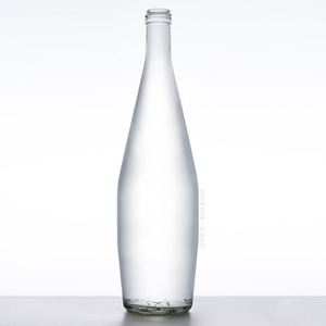 Bouteilles d'eau en verre les plus &eacute;l&eacute;gantes de 750 ml avec couvercle &agrave; vis