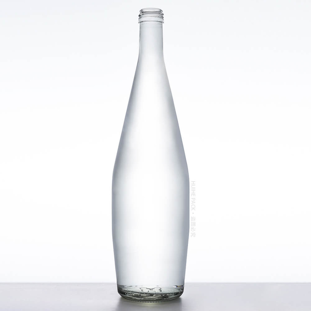 Bouteilles d'eau en verre les plus élégantes de 750 ml avec couvercle à vis