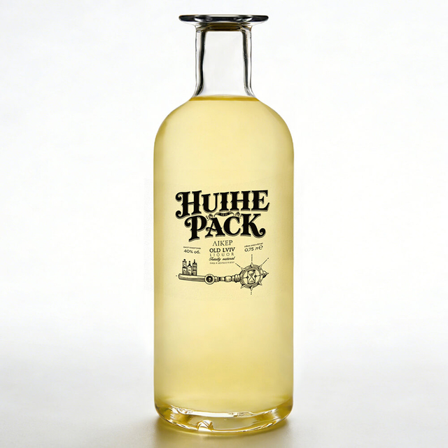 Bouteille en verre Oslo Apothek de 50cl, 70cl, 75cl, avec col Carnette