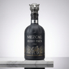 Bulbeux Cylindre d'&eacute;paule 350 ml Bouteille d'alcool en verre transparent