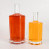 Bouteilles d'alcool en verre rondes droites du Jersey 250ml 375ml 700ml 750ml