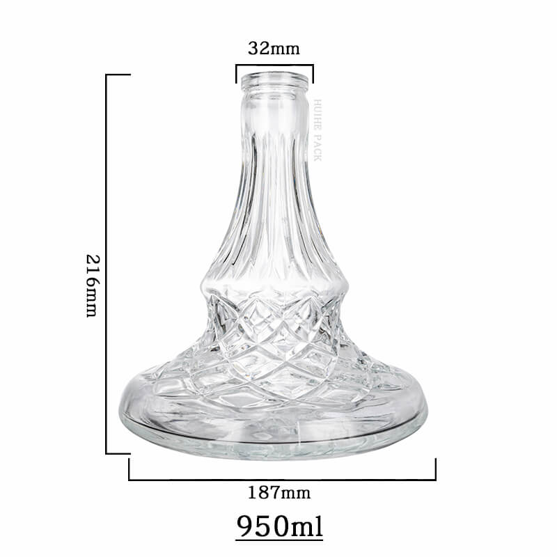 broad bottom liquor bottle-capacity large capacité de bouteille d'alcool au fond