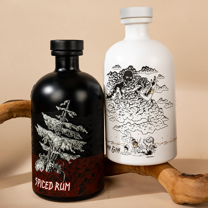 Motifs &agrave; chaud bouteille de liqueur-5