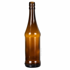 550 ml Bouteille de brassage en verre ambre avec bouchon à vis