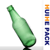 Bouteilles de bière de cidre vert émeraude de 330 ml avec bouchon couronne