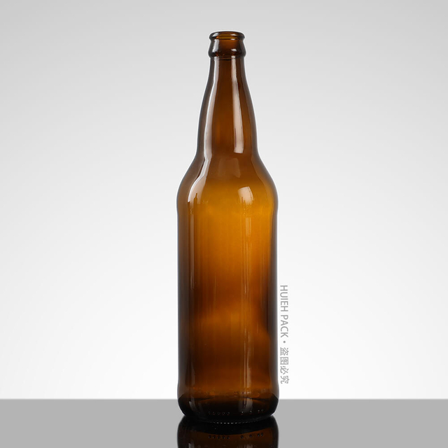 Finition de couronne de bouteille de cidre de bière ambrée vide de 20 oz 600 ml