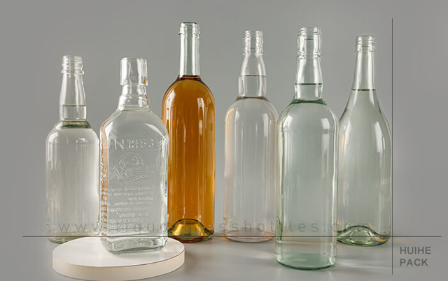 bouteille d'alcool de silex