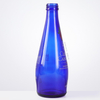 Bouteille d'eau en verre bleu cobalt de 325 ml avec couvercle &agrave; vis