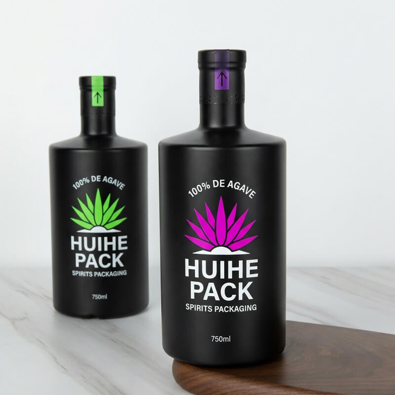 Bouteille d'alcool en verre Super Flint de 750 ml