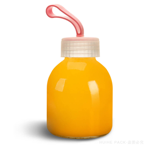Bouteille en verre de jus press&eacute;e &agrave; la main portative 250ml 8oz de corde de poign&eacute;e
