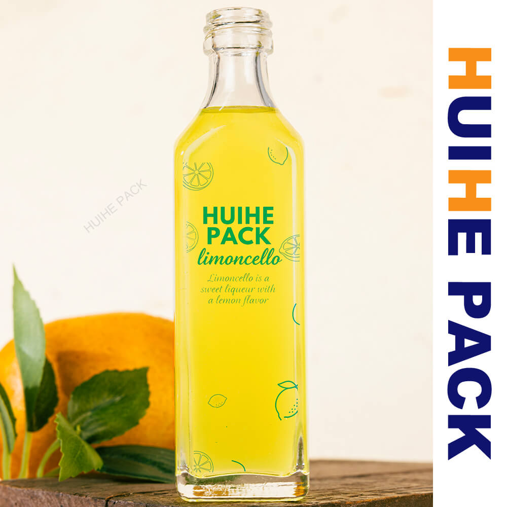 Bouteilles limoncello en verre transparent en vrac