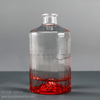 Emballage en verre assaisonné par 730ml de liqueur de la bouteille 50cl de gin de vodka du revêtement rouge dégradé