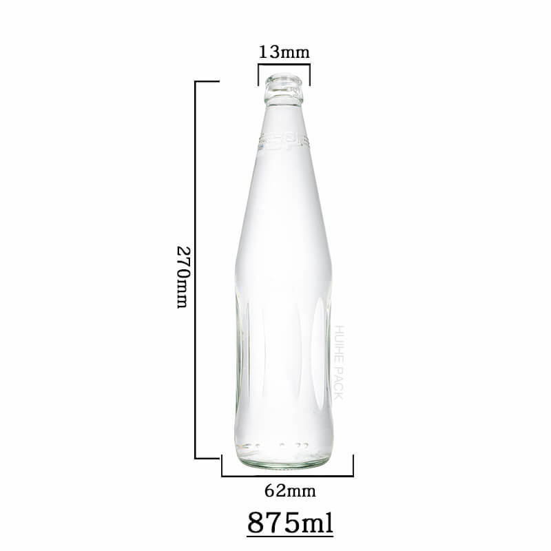 Bouteille de boisson en verre finition couronne de 875 ml (9)