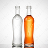Bouteilles d'alcool miniatures rondes en verre transparent de 50 ml, vente en gros d'usine