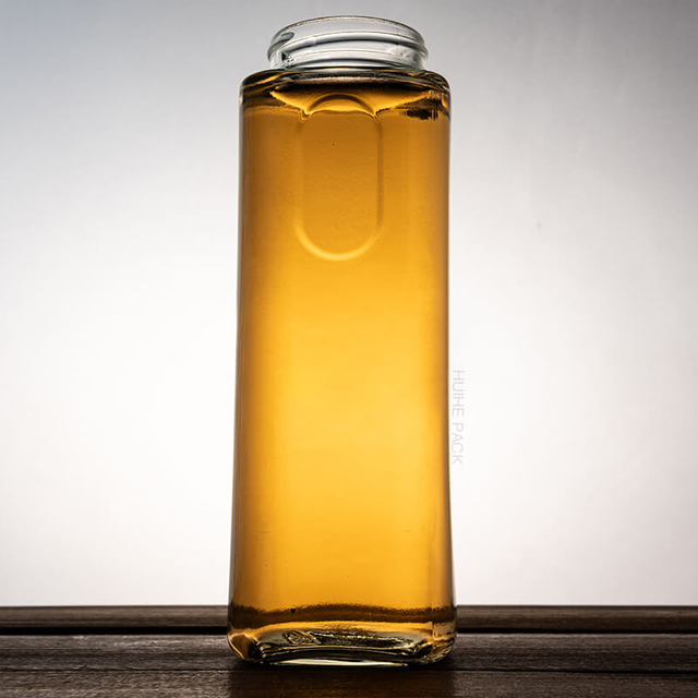 Bouteille d'eau Kombucha en verre à large ouverture de 500 ml, facile à tenir