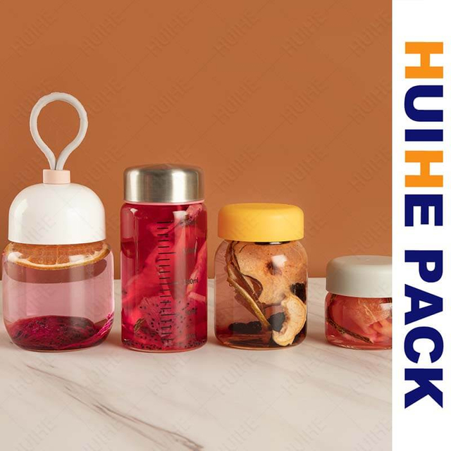 Mini bouteille d'eau en verre borosilicat&eacute; avec bouchon &agrave; vis