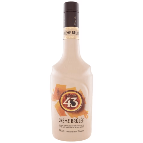 Bouteille de liqueur Licor 43 Cr&egrave;me Br&ucirc;l&eacute;e de 750 ml
