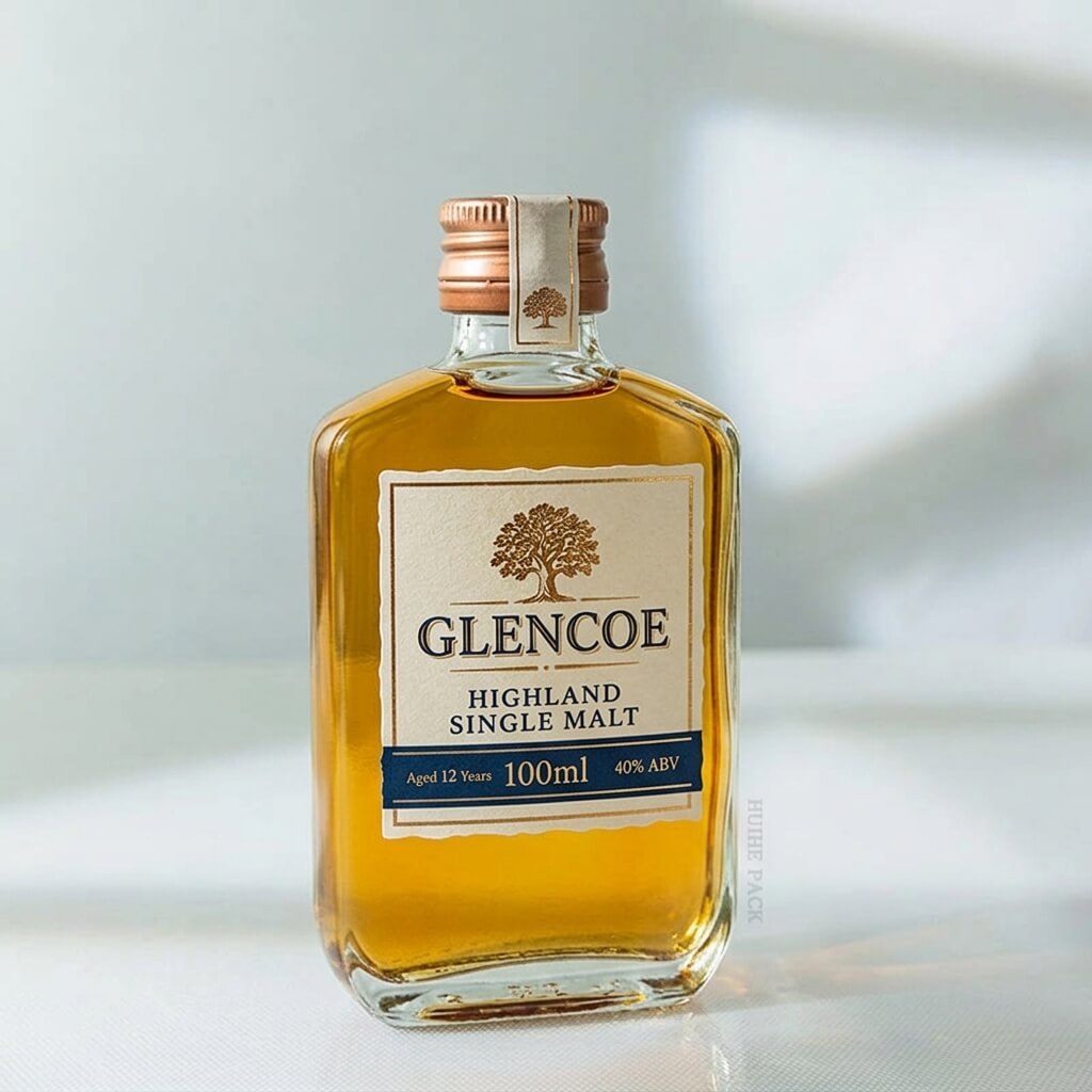 bouteille en verre de flacon de whisky