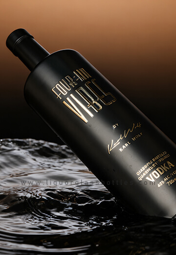 Bouteille en verre de vodka