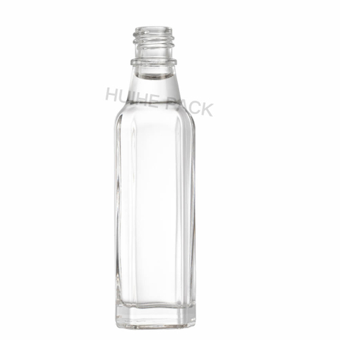 Mini bouteille d'alcool au design moderne de 50 ml avec bouchon &agrave; vis en vrac