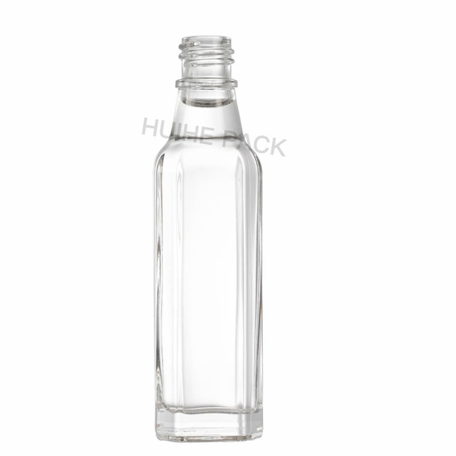 Mini bouteille d'alcool au design moderne de 50 ml avec bouchon à vis en vrac
