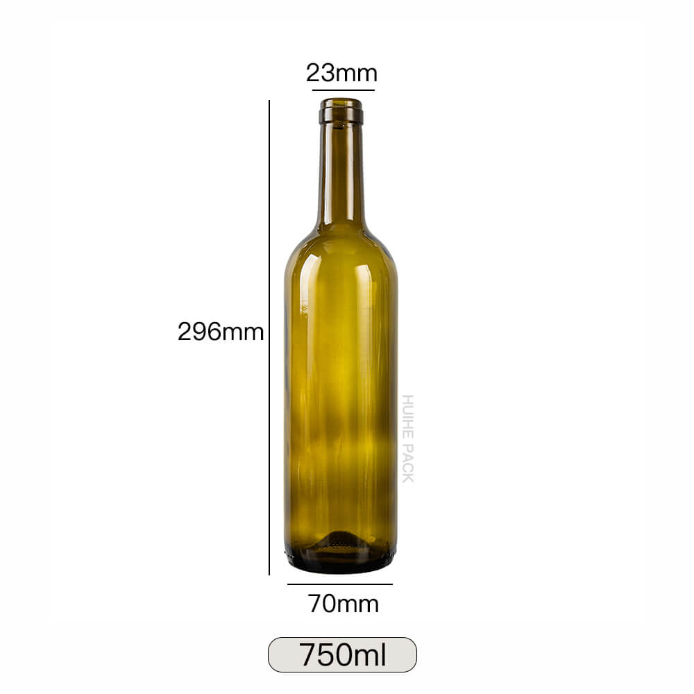 Bouteille de vin en verre vert 750 ml 765 ml (15)