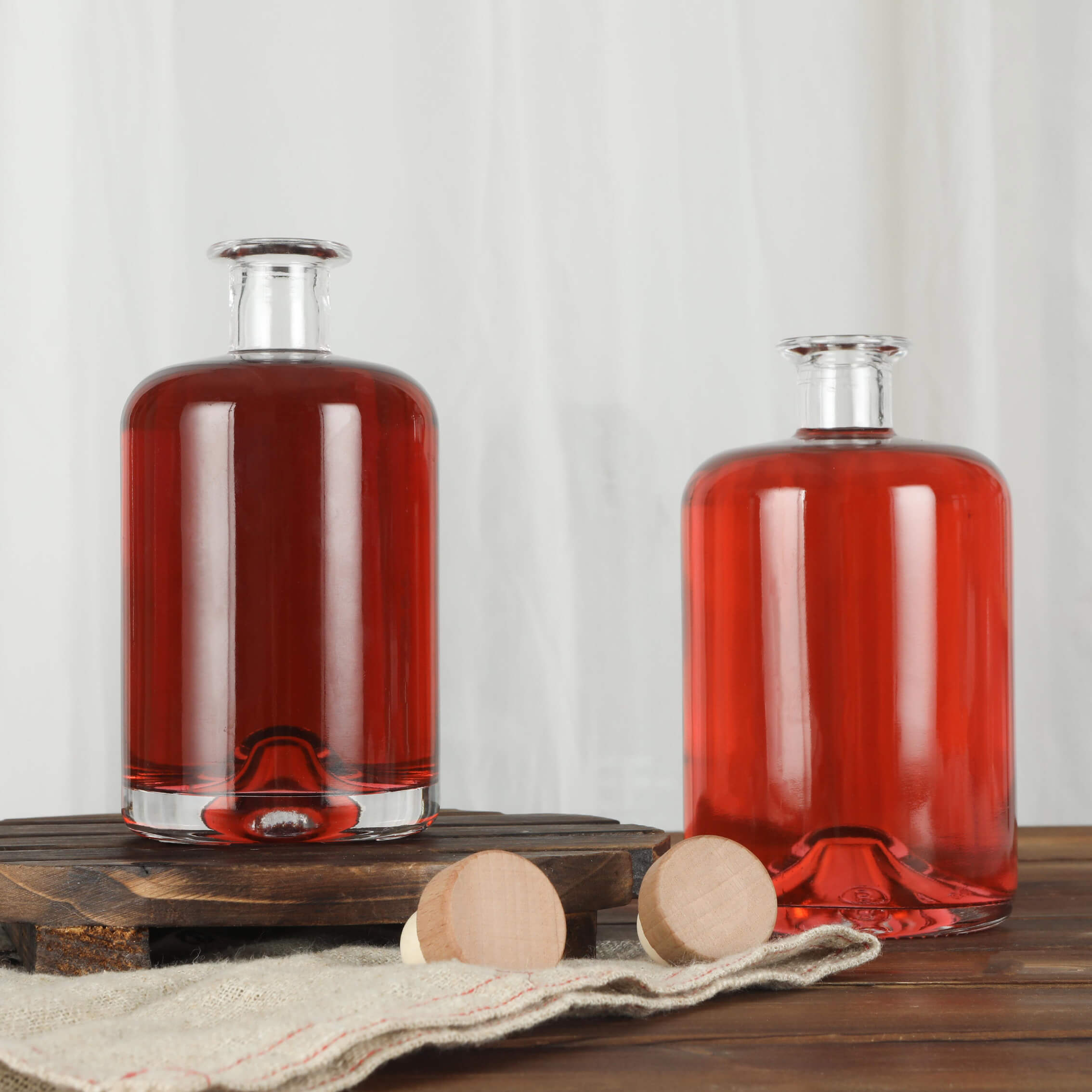 bouteille en verre d'alcool