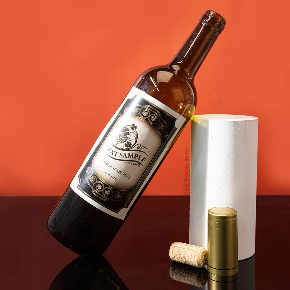 bouteille de vin vert antique