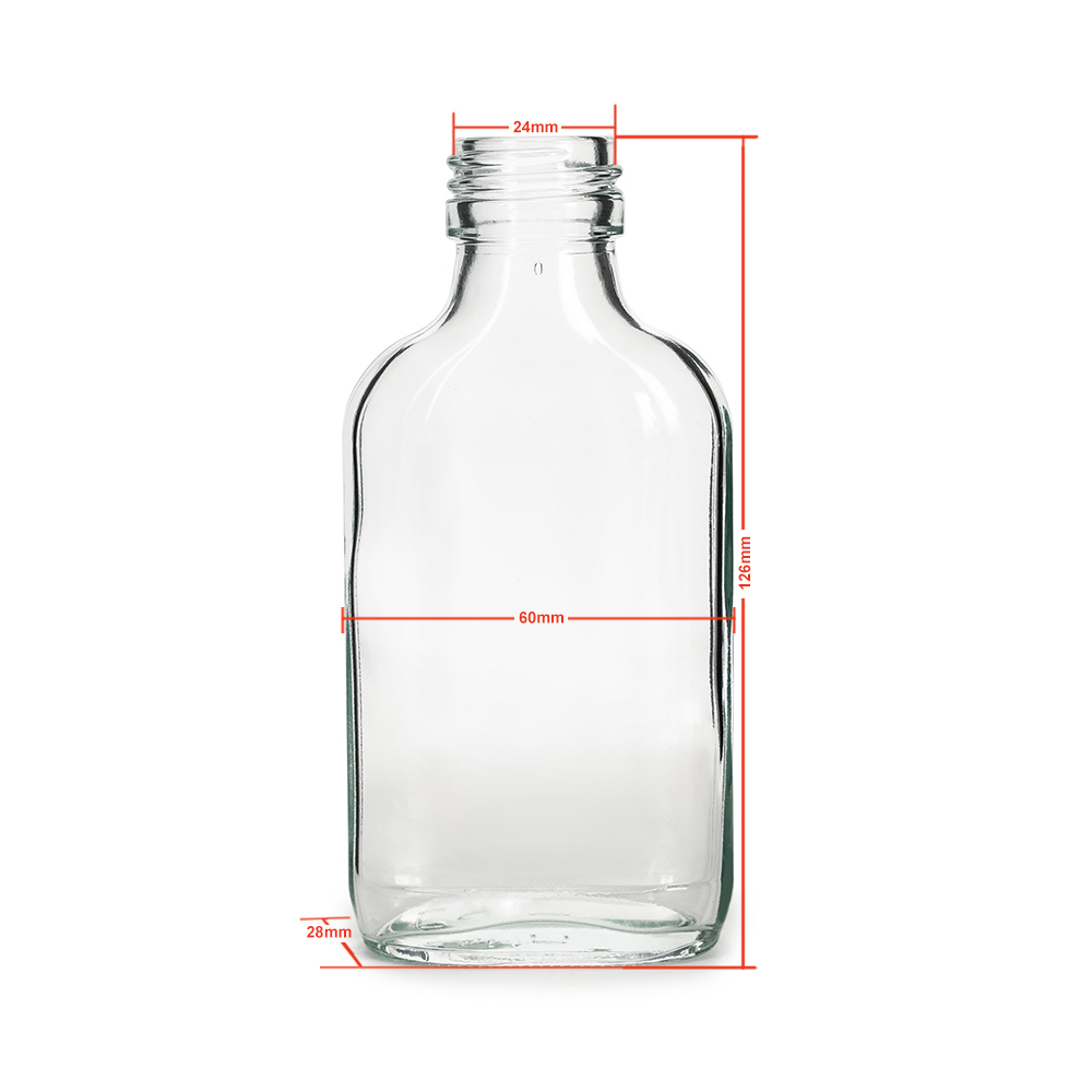 Bouteille d'alcool flasque de 100 ml