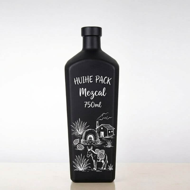 Bouteille en verre Mezcal personnalis&eacute;e