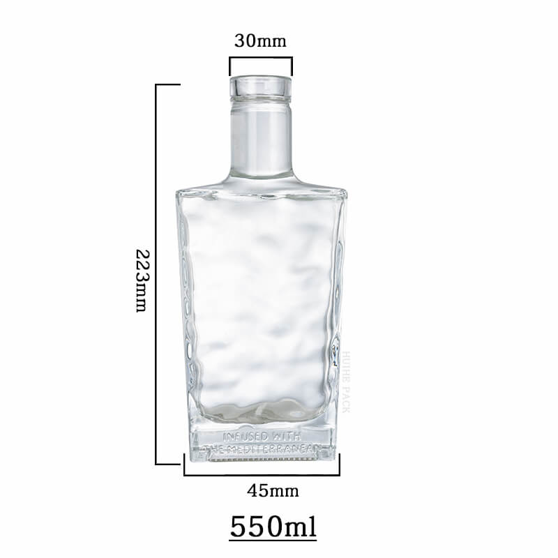 Rippled Texture liquor bottle-capacity Texture ondulante.