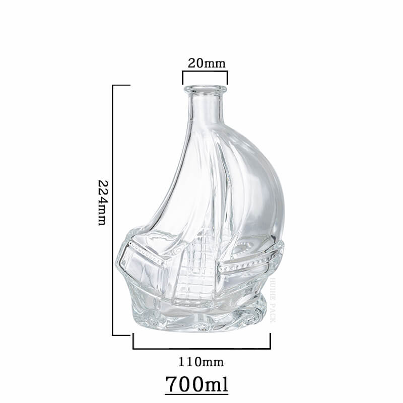 Sailing Ship Liquor Bottle-capacity Voile à voile.