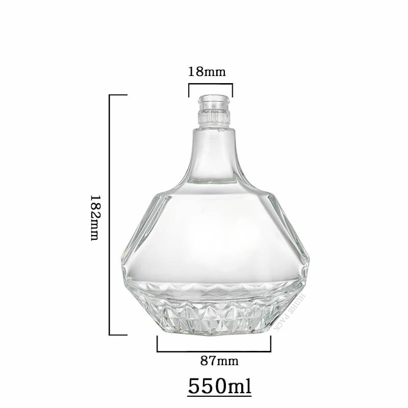 angular shape liuqor bottle-capacity forme angulaire liuqor capacité de bouteille