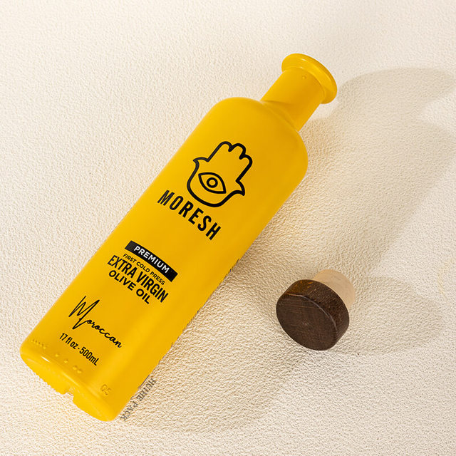 500 ml de bouteille de cylindre en gros avec bouchon en bois