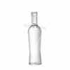 Bouteilles d'alcool miniatures rondes en verre transparent de 50 ml, vente en gros d'usine