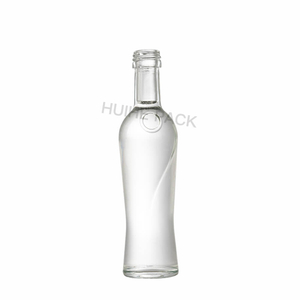 Bouteilles d'alcool miniatures rondes en verre transparent de 50 ml, vente en gros d'usine