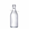 Petites bouteilles d'alcool rondes en verre de silex transparent en vrac de 50 ml