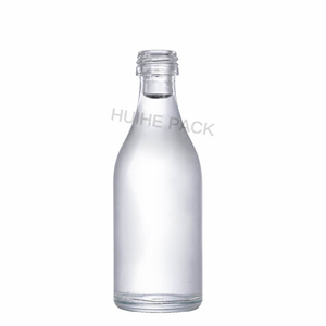 Petites bouteilles d'alcool rondes en verre de silex transparent en vrac de 50 ml