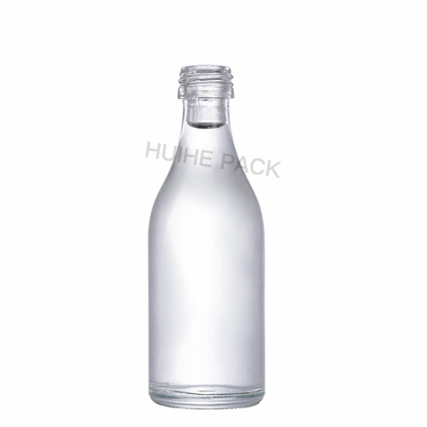 Petites bouteilles d'alcool rondes en verre de silex transparent en vrac de 50 ml