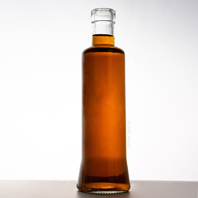 Bouteille de boisson en verre transparent cylindre 300ML, vente en gros