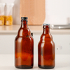 330ml 500ml bouteille en verre de bière en forme d\'ours brun vide