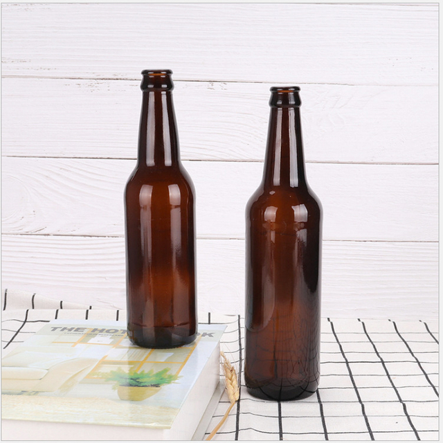 Bouteilles d'emballage de brassage de bière en verre bleu vert ambre