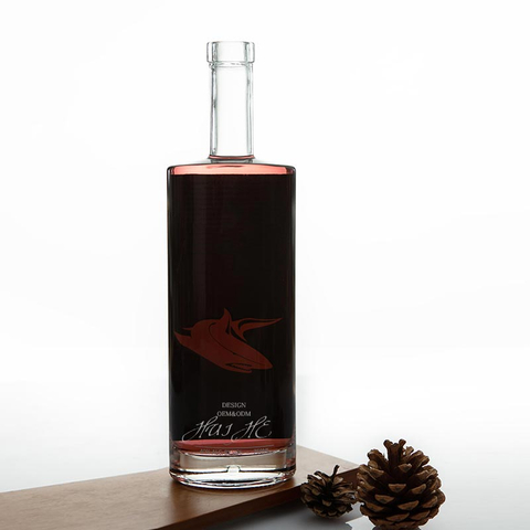 Philadelphie ovale en verre spiritueux