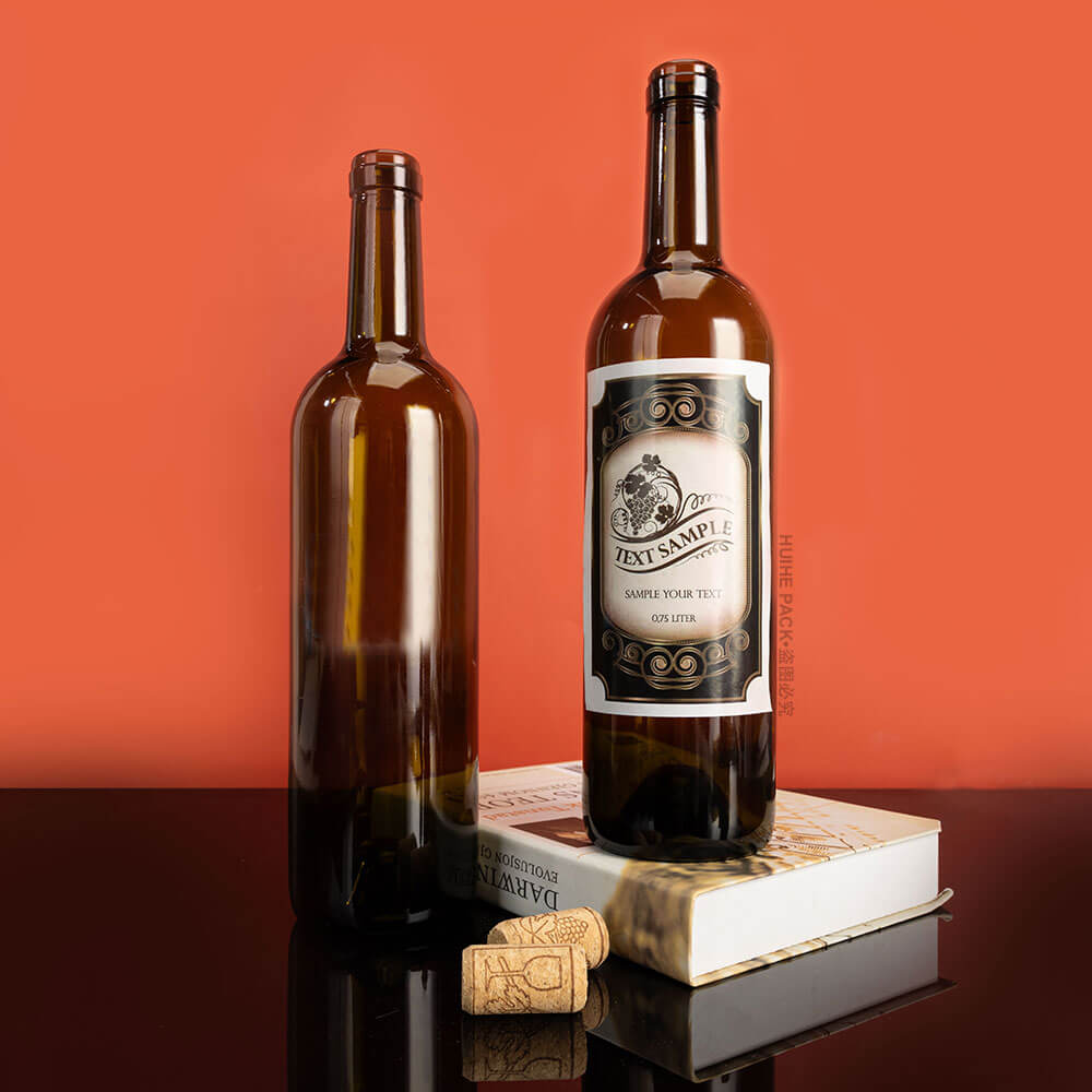 bouteille de vin avec &eacute;tiquette