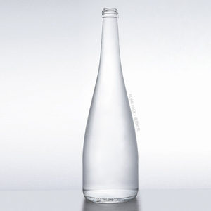 Bouteille d'eau en verre silex transparent de 900 ml, vente en gros 
