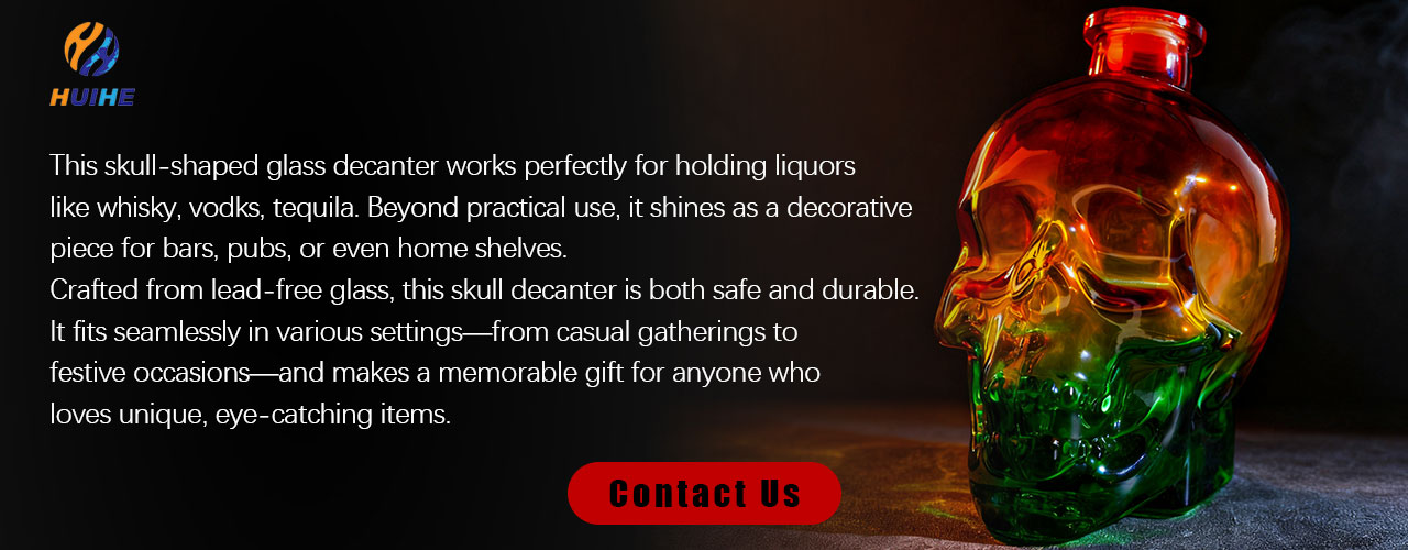 bouteille de vodka en cristal de cr&acirc;ne - contact