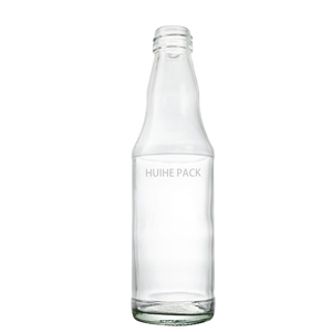 Bouteille d'eau en verre transparent haut de gamme de 270 ml avec col &agrave; vis